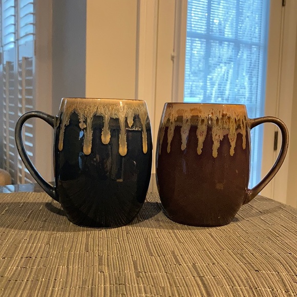 Fisher Stoneware Drip Glaze Mugs (Set of 2) - Picture 2 of 2